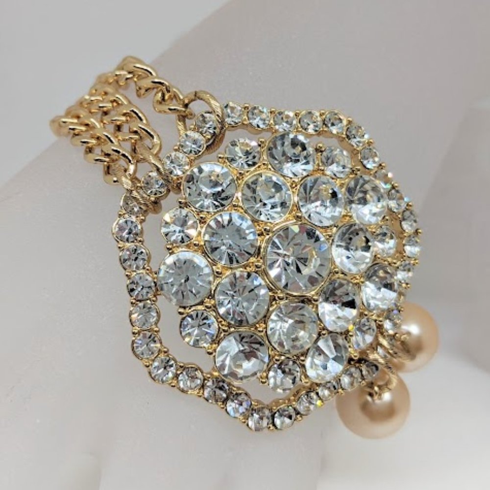 Park Lane Rhinestone & Faux Pearl Bracelet
